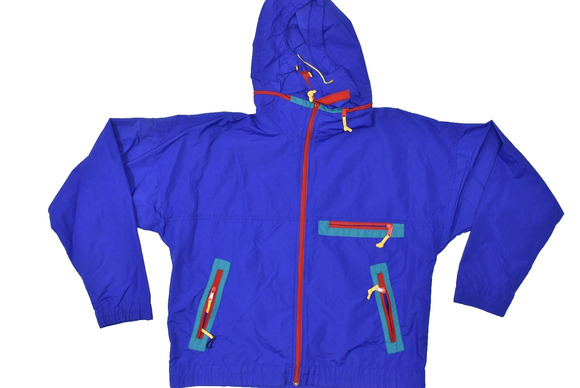 Sierra Designs Other - Vintage Sierra Designs Men's Blue Nylon Anorak Jacket Hooded Pullover Size XL